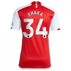 Arsenal 2023-24 Xhaka 34 Fotbollströjor Hemma tröja Kortärmad